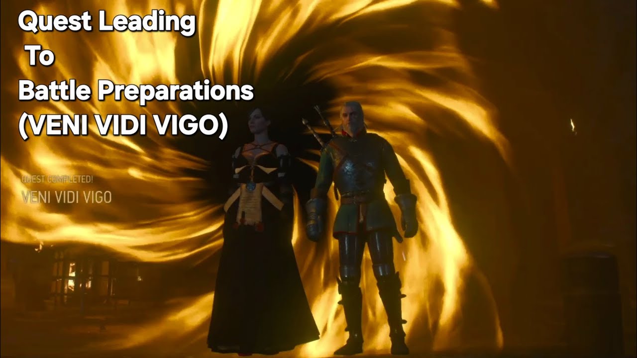 THE WITCHER 3: MEET YENNEFER(Meeting Avallac'h in the ship) (BATTLE PREPARATIONS-VENI VIDI VIGO)