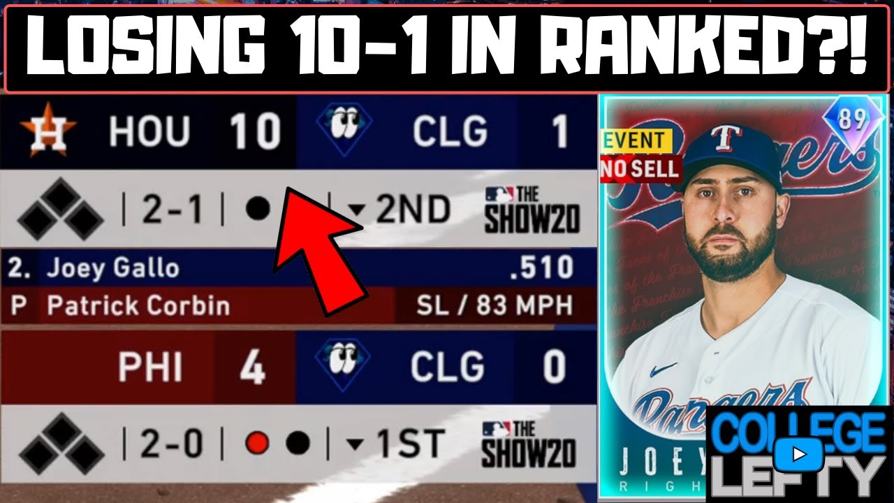 Losing 10 to 1 in Ranked Seasons! No Lead is Safe in MLB The Show 20!