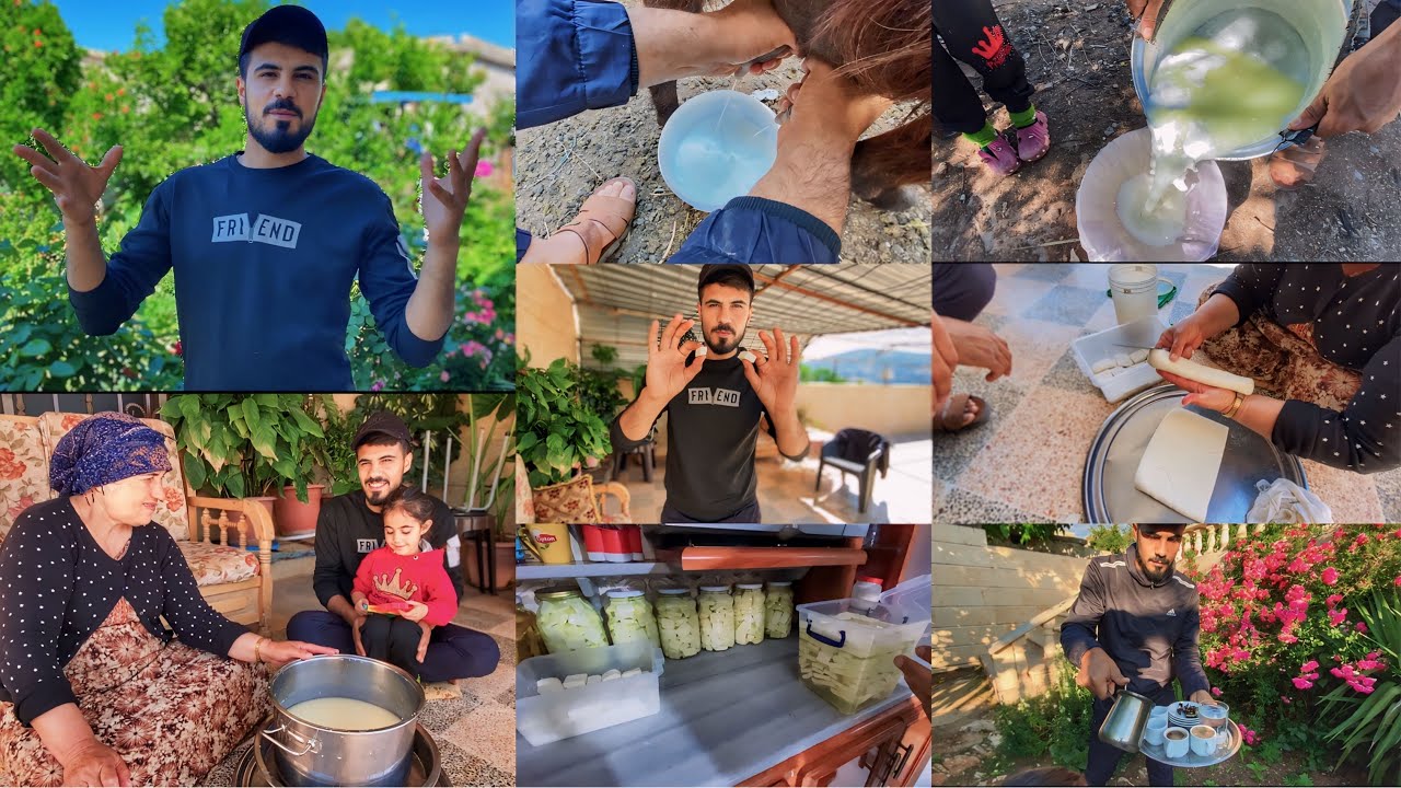 طريقة عمل #جبن والقريشة (لورك) بأجواء ريفية بسيطة والنتيجة رائعة