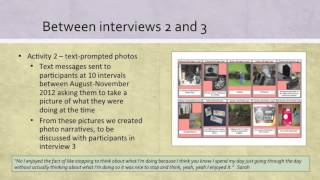 Fiona Shirani : Multimodality in Qualitative Longitudinal Research