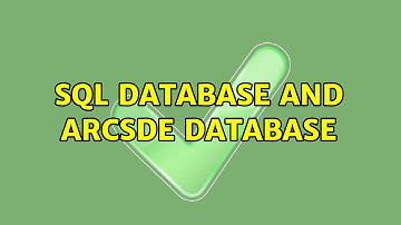 SQL Database and ArcSDE Database