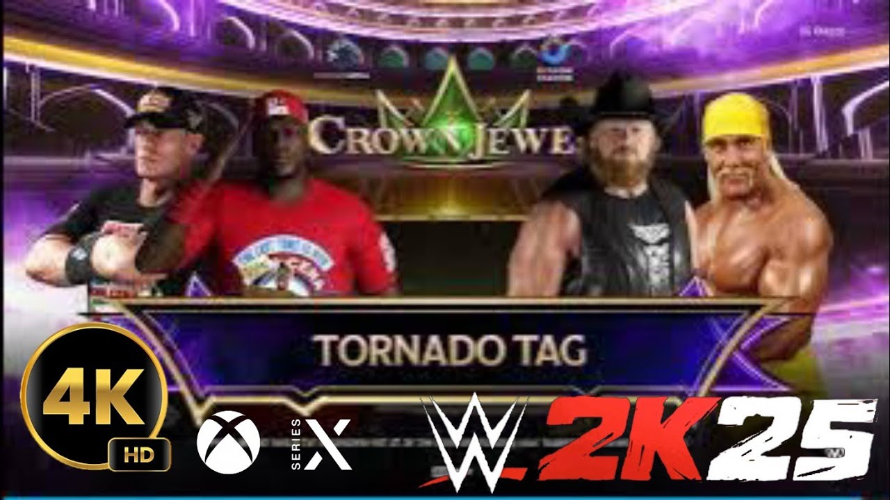 Ron Cena and John Cena WM41 vs Brock Lesnar and Hulk Hogan WWE 2K25 Farewell Tour Edition
