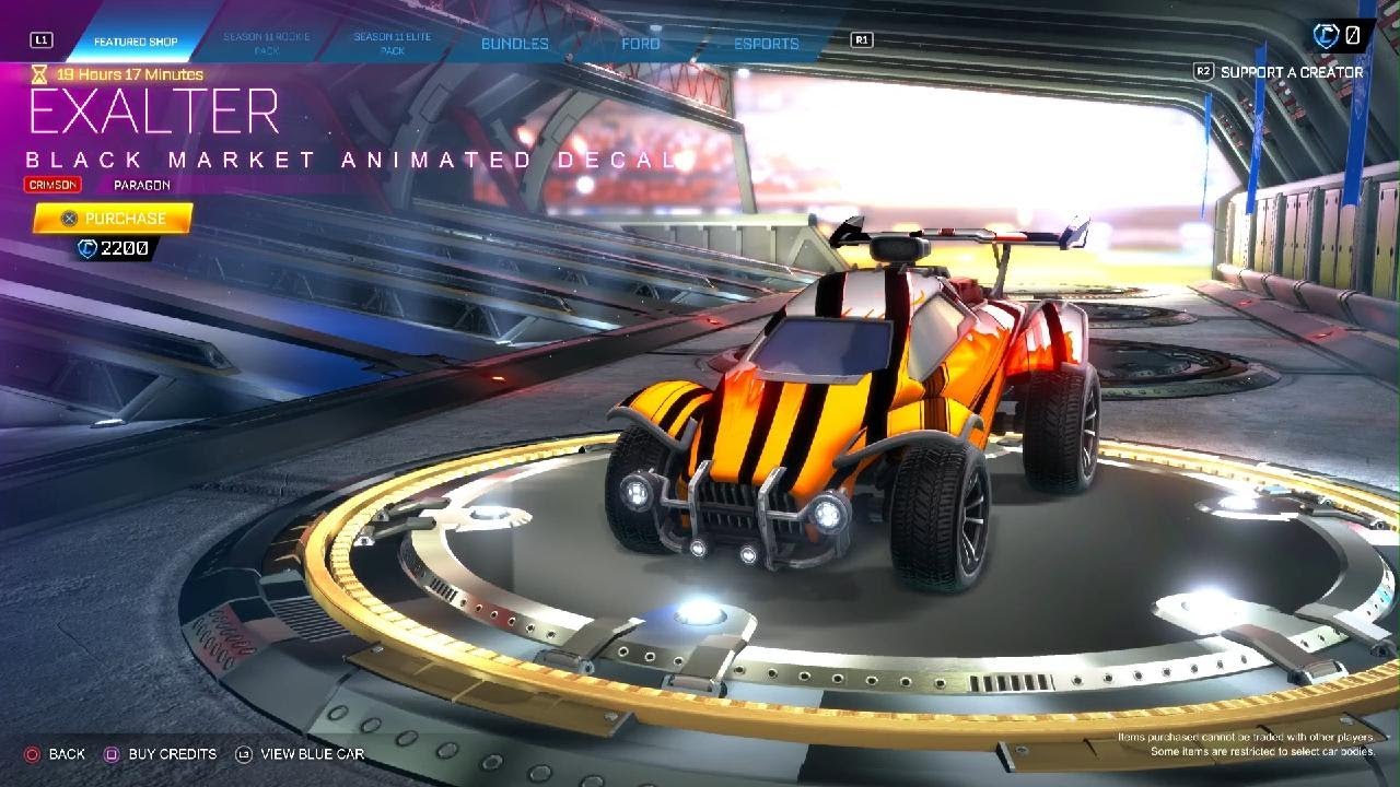 Rocket League Daily Shop Items for 7/22/23