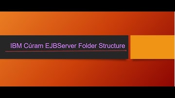 IBM Cúram EJBServer Folder Structure