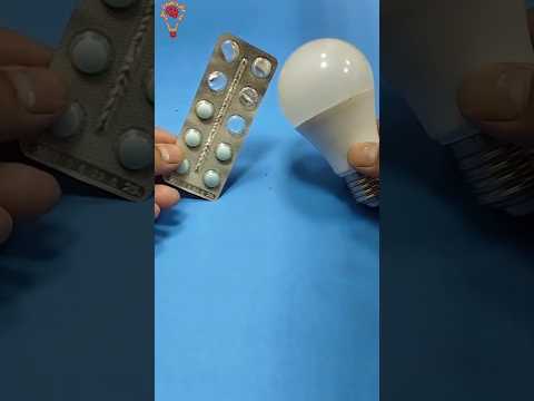 طريقة إصلاح اللمبة الليد باستخدام شريط حبوب فقط