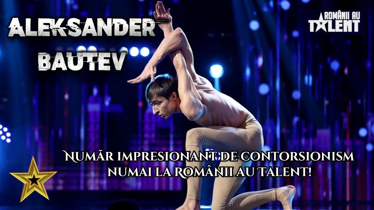 Românii au Talent! Aleksander Batuev, spectacol inedit într-un număr impresionant de contorsionism!