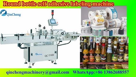 full automatic self adhesive labeler round bottle labeling machine for soy sauce.
