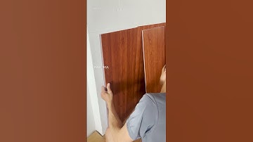 Thi công tấm nhựa ốp tường nano vân gỗ cải tạo chân tường cũ ẩm | Tấm ốp tường nano | Lê Hạ Haroma