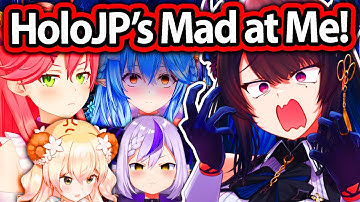 HoloJP Gets Mad At Nerissa IRL Because Of This 【Hololive】