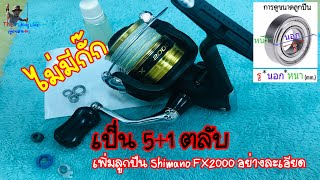 เพิ่มลูกปืน Shimano FX2000 ให้เป็น 5+1 ตลับ แบบไม่มีกั๊ก by The Fishing Line(ผู้ชายสายงัด)EP.รีวิว19