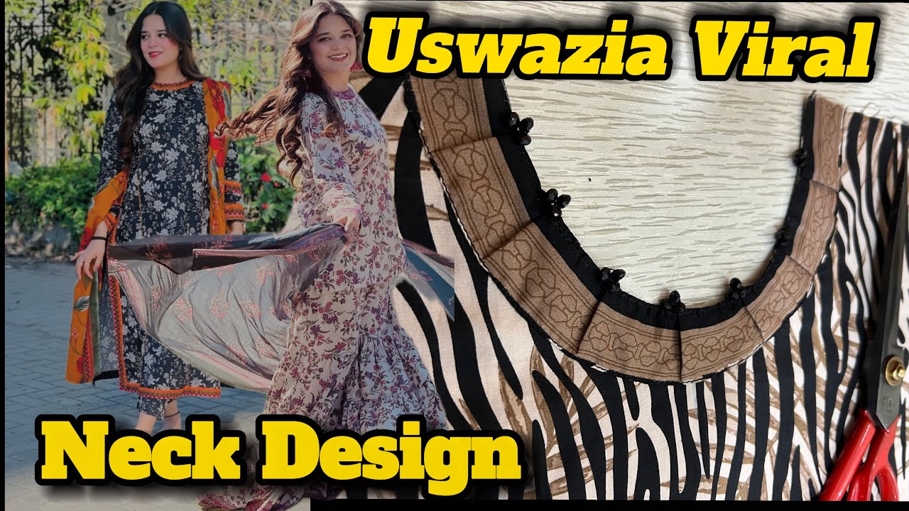 Uswa Zia new style neck design | New Round Neck Design 2025