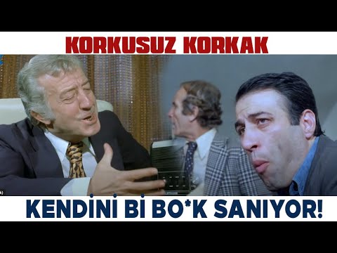Korkusuz Korkak Türk Filmi | Mülayim Patrona Saydırıyor! Kemal Sunal Filmleri