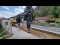 Excavation On The Main Road (Volvo EW160 Tiltrotator)