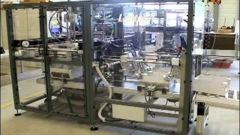 Lantech TE 2000 Tray Erector and integrated Stacking Edge Closer