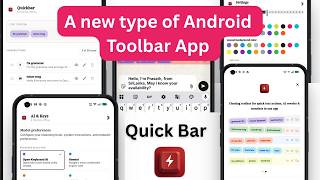 Демонстрация Quickbar: панель инструментов для Android для быстрого доступа, упрощения навигации ... screenshot 3