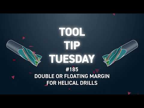 Tool Tip Tuesday #185 - Double or Floating Margin for Helical Drills