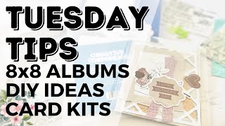 Tips for Tuesday! Creative Memories 8x8 Albums, DIY Ideas, Card Kits and New FINDS!