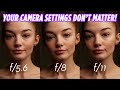 Your camera settings in the studio dont matter 