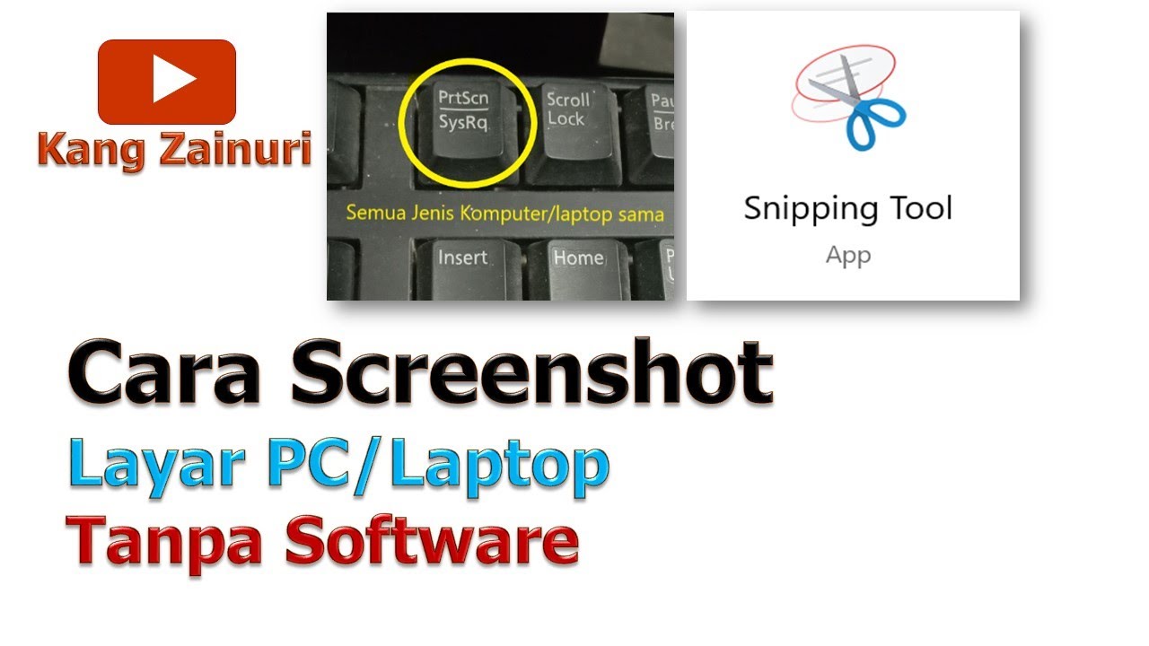 Cara Screenshot di Laptop Tanpa Software I How to take a screenshot on