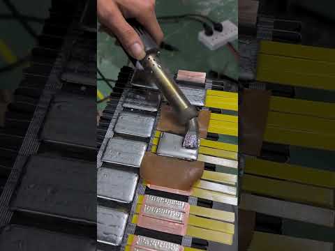 Battery wire soldering process- Good tools and machinery make work easy