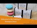 Making shampoo discs  plus testing the ph level  soy and shea  solid shampoo