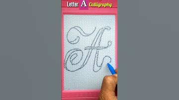 Cursive A calligraphy in style #shorts #calligraphy #ytshorts #payal