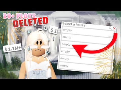 DELETING all my PLOTS for NEW YEARS! starting fresh... | ROBLOX Bloxburg