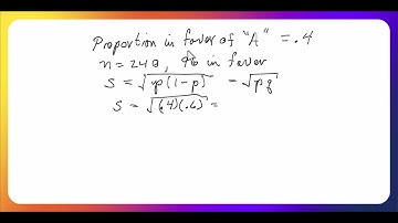 Proportion standard error