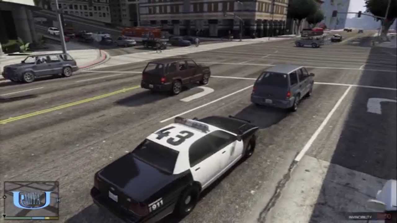 Gta5 警察官になりきってパトロール Youtube