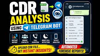 Telegram Bot for CDR Analysis | CDR Analysis Made Easy | CDR Analysis without excel