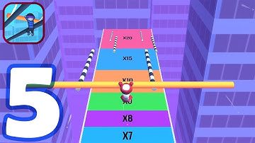 Roof Rails - All Levels Gameplay Walkthrough #05 (Android, iOS)