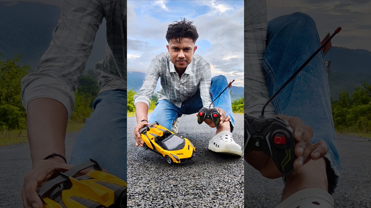 Yellow Colour Lamborghini High Speed Racing Car Unboxing Review & Texting 🔥