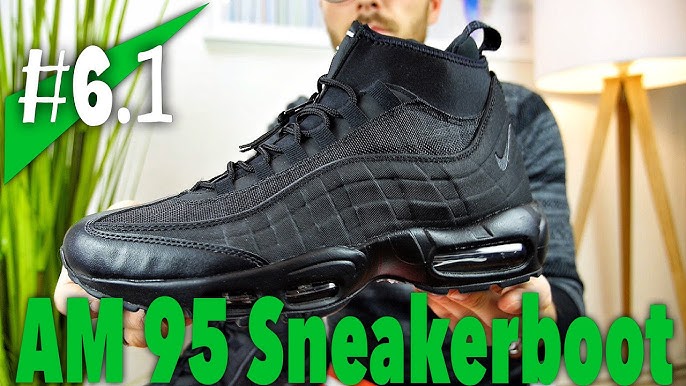 Nike Air Max 90 Sneakerboot Winter Black - Black On-feet vidoe at Exclucity - YouTube