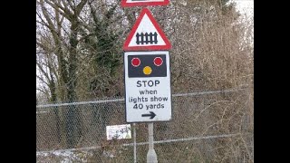 Heighington Level Crossing Gates Demolished By Car 11323