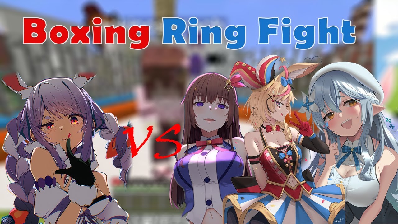 Boxing Ring Fight, Pekora VS Sora, Polka, and Lamy!!!! Who is the Winner?!?!?!