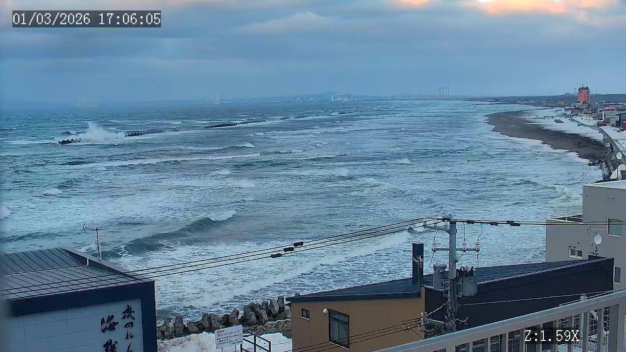 🔴北海道小樽市 銭函海岸  ライブカメラ【脇坂工務店】/試験運用中