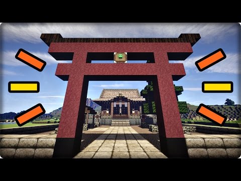マインクラフト 神社を和風建築してみる 神社の作り方 Youtube