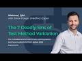 Test Method Validation for Medical Devices (TMV) – 7 Critical Mistakes to Avoid