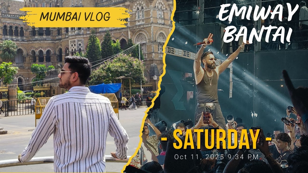 MUMBAI VLOG | Emiway Bantai Mumbai Concert | 