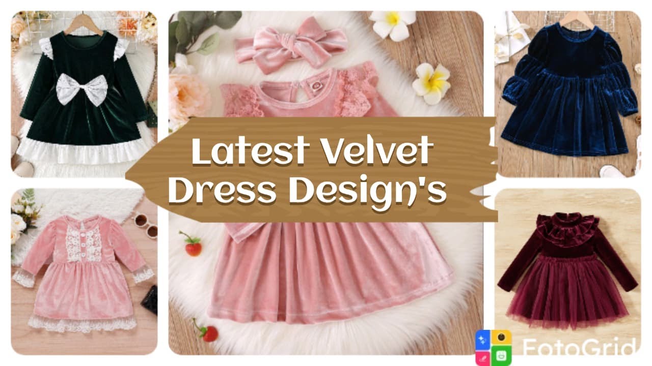 Trending Velvet Dresses for Baby Girls  Lace, Bows & Ruffles 🌸