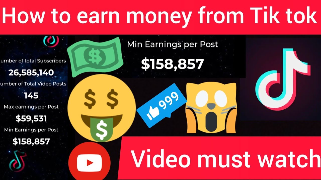 How To Earn Money From Tik Tok Watch This Video Youtube