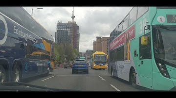 Glasgow Caledonian University | Scotland UK 🇬🇧 | Driving on M8 motorway | Beautiful sunny Glasgow UK