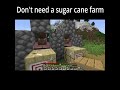 Don't need a sugar cane farm #minecraft #shorts