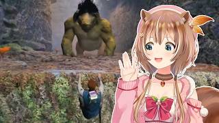 Risu and Cal Kestis "Greeting" The Gorocco in Jedi Survivor | Ayunda Risu | hololive Indonesia