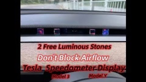 Tesla Model 3/Y Speedometer Doesn