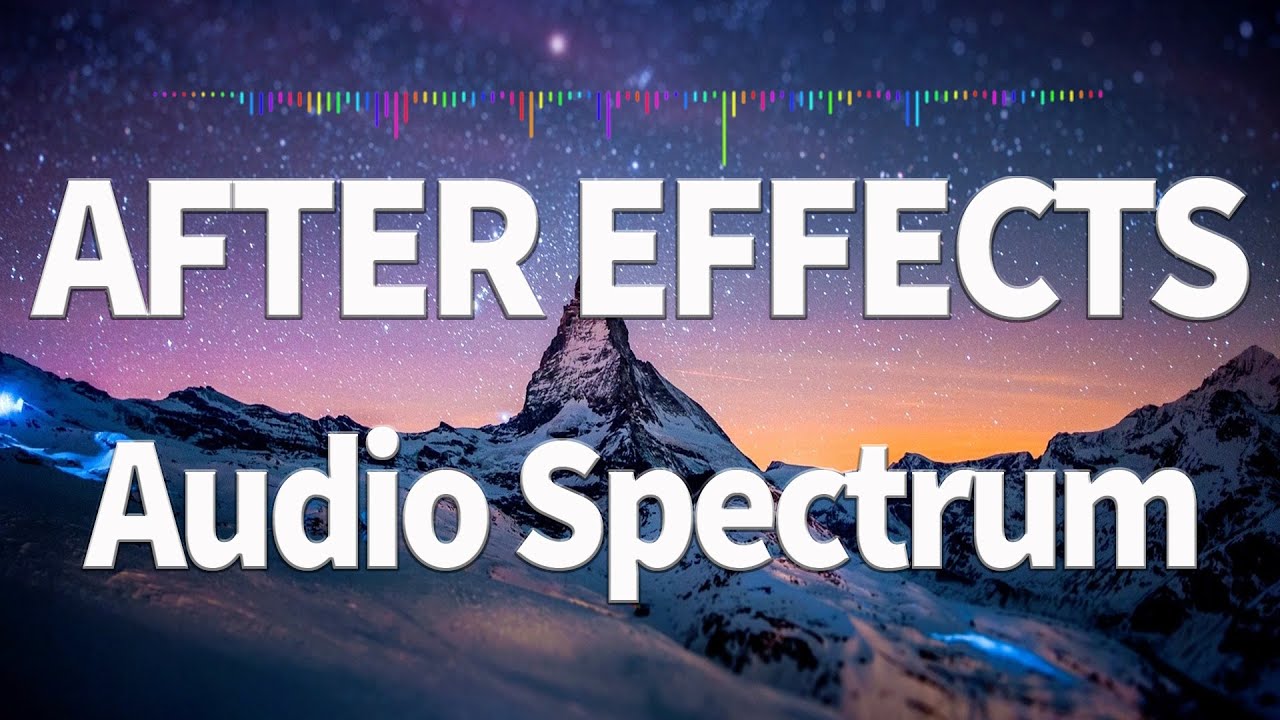 AFTER EFFECTS - AUDIO SPECTRUM - FREE!
