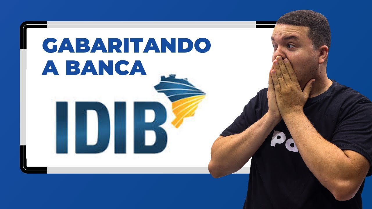 LIVE #102 - GABARITANDO A BANCA IDIB - SIMULADO DE PORTUGUÊS