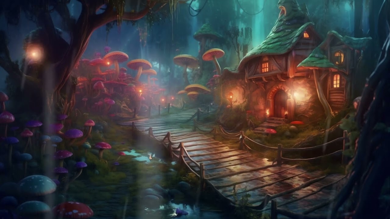 Enchanted Forest Ambience - Rain Sounds To Help You Relax