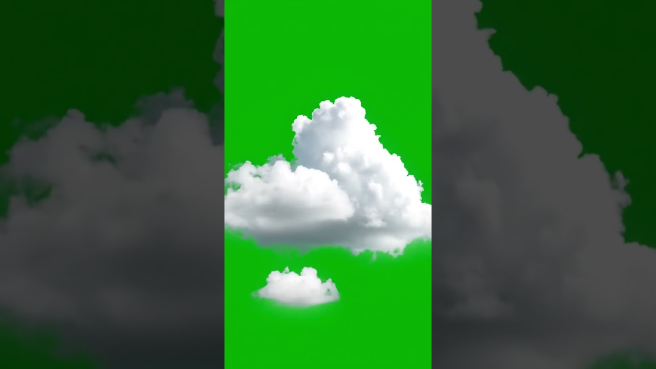 Soft White Cloud Formation Green Screen Effect