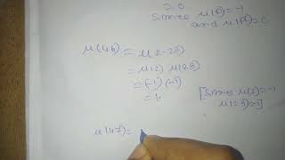 Mobius function/mu function/multiplicative function
